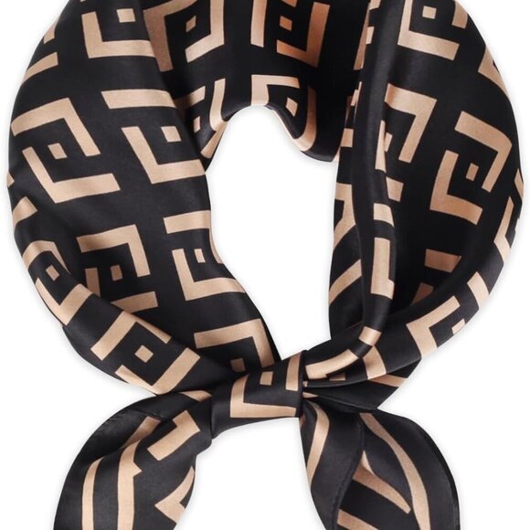 100% Pure Mulberry Silk Scarf Fashion Hair for Women Scarf Lightweight Square Ne - Picture 2 of 8